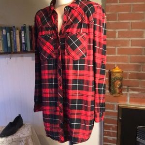 Forever 21 pre owned 100% cotton flannel shirt in M